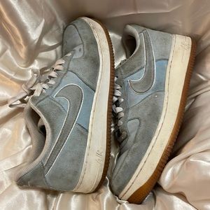 blue retro nike air force 1s